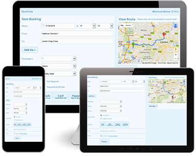 minicab booking system